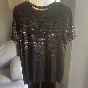 Tory Burch Black Short Sleeve Tee